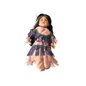 Porcelain Native Doll  